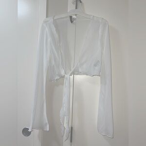 White Cover Up Top